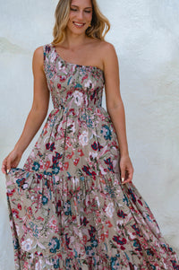 Cassandra One Shoulder Maxi Dress