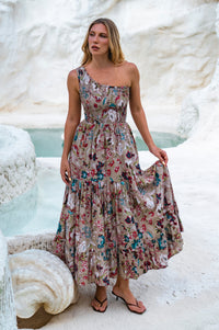 Cassandra One Shoulder Maxi Dress