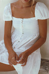 Catalina Smocked Linen Mini Dress