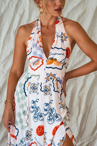 Costa Brava Halterneck Maxi Dress