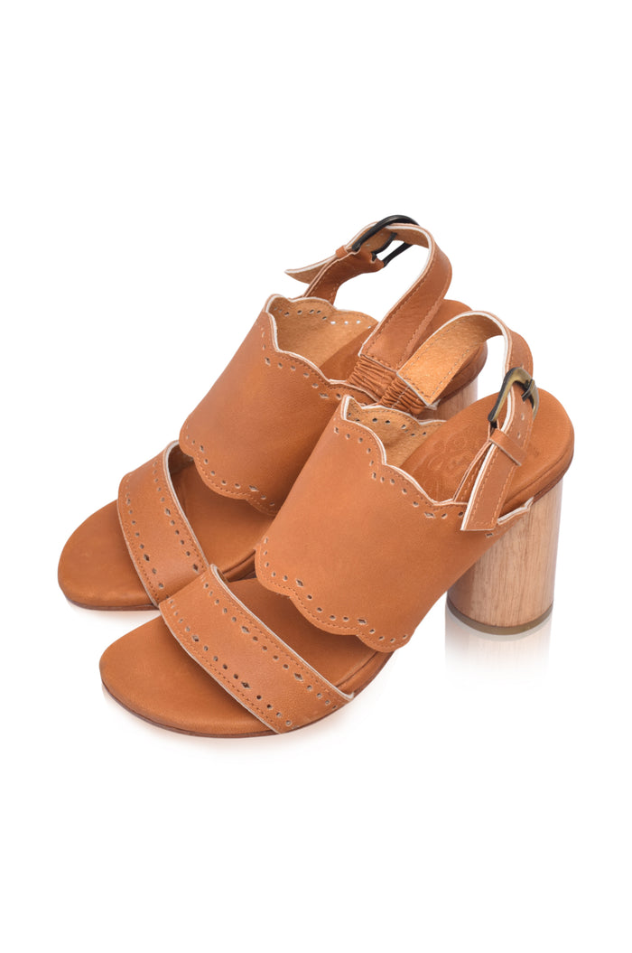 Crystal Glow Leather Heels (Sz. 5.5 & 13)