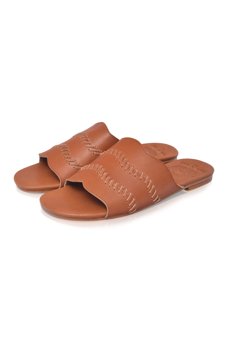 Enzo Leather Slides (Sz. 8.5)