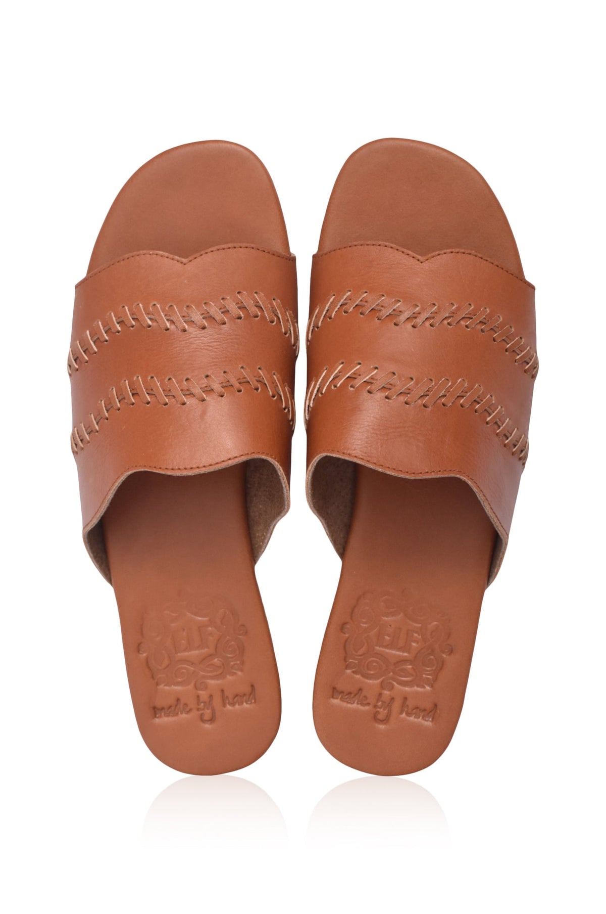 Enzo Leather Slides