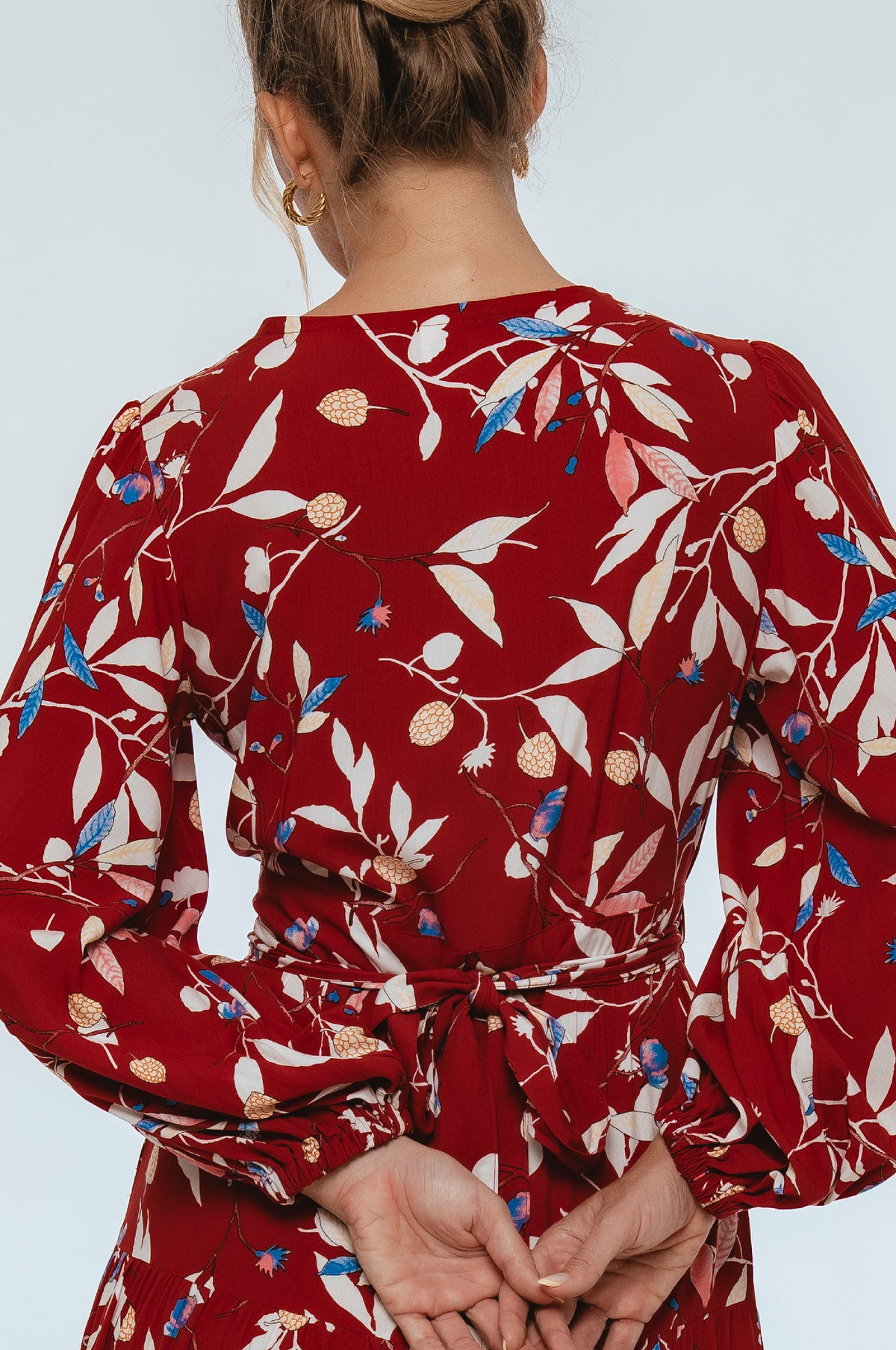 Flamenco Boho Wrap Maxi Dress