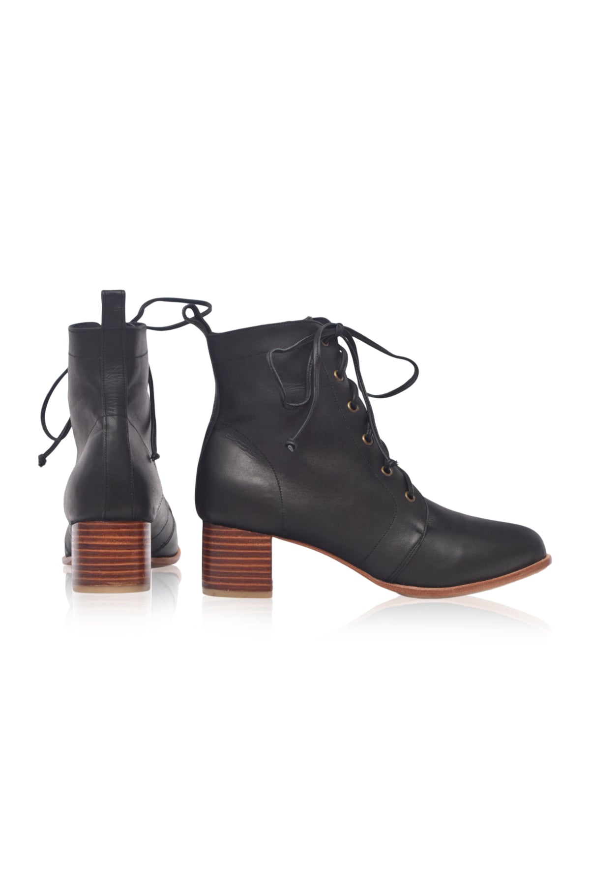 Giselle Leather Heel 5 cm Booties (Sz. 12.5)