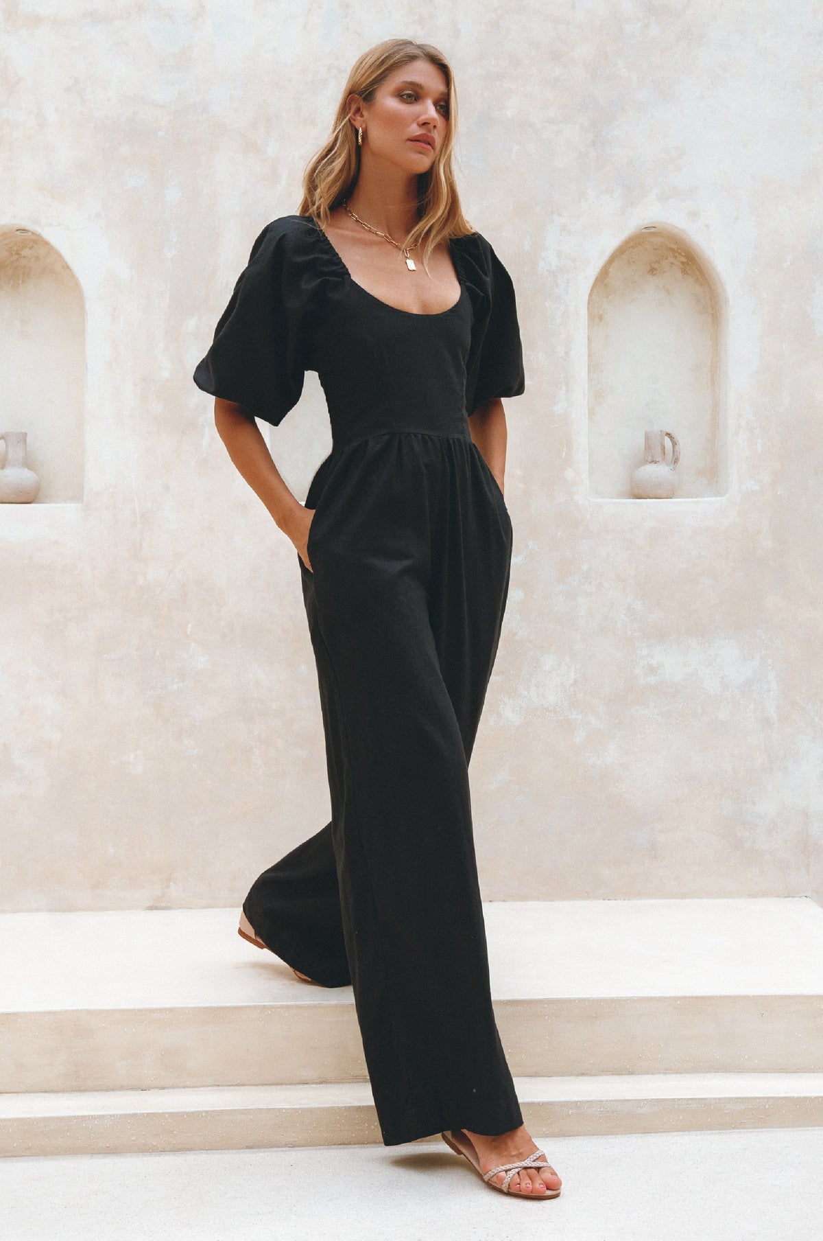 Heaven Bay Linen Jumpsuit