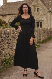 Ivy Lane Smocked Ruffle Maxi Dress