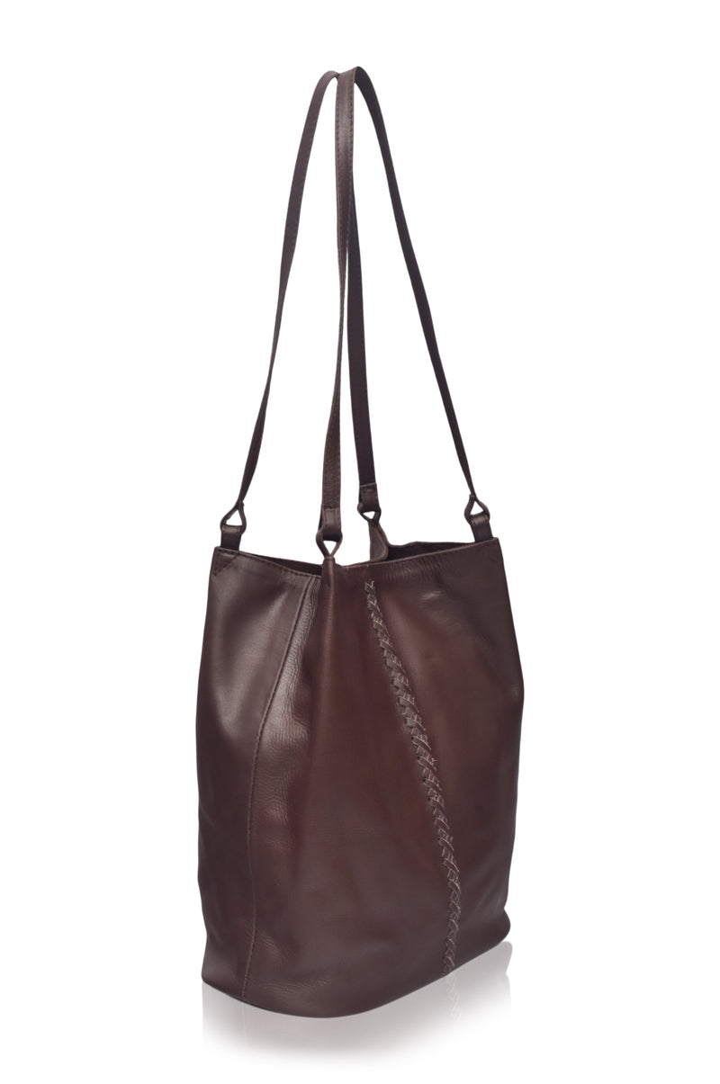 Janette Leather Shoulder Bag