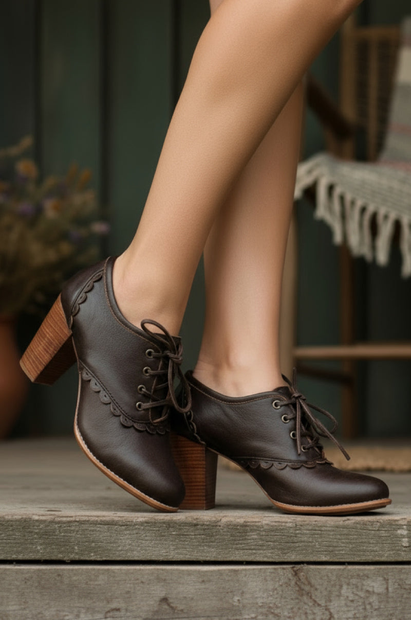 Lace Oxford Heels