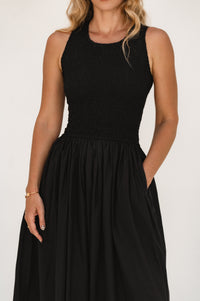 Lucciola Smocked Cotton Midi Dress
