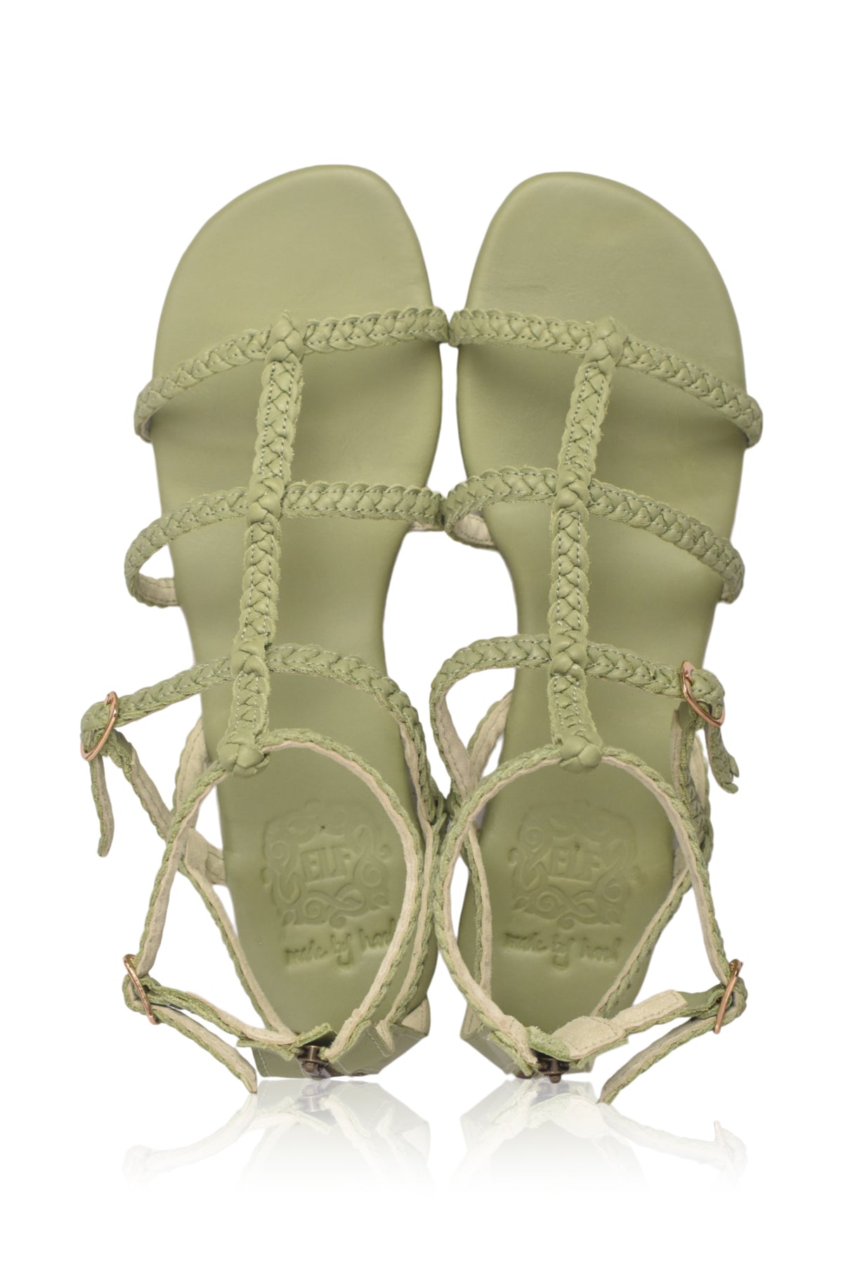 Gladiator leather sandals, pair — handmade by Bali ELF