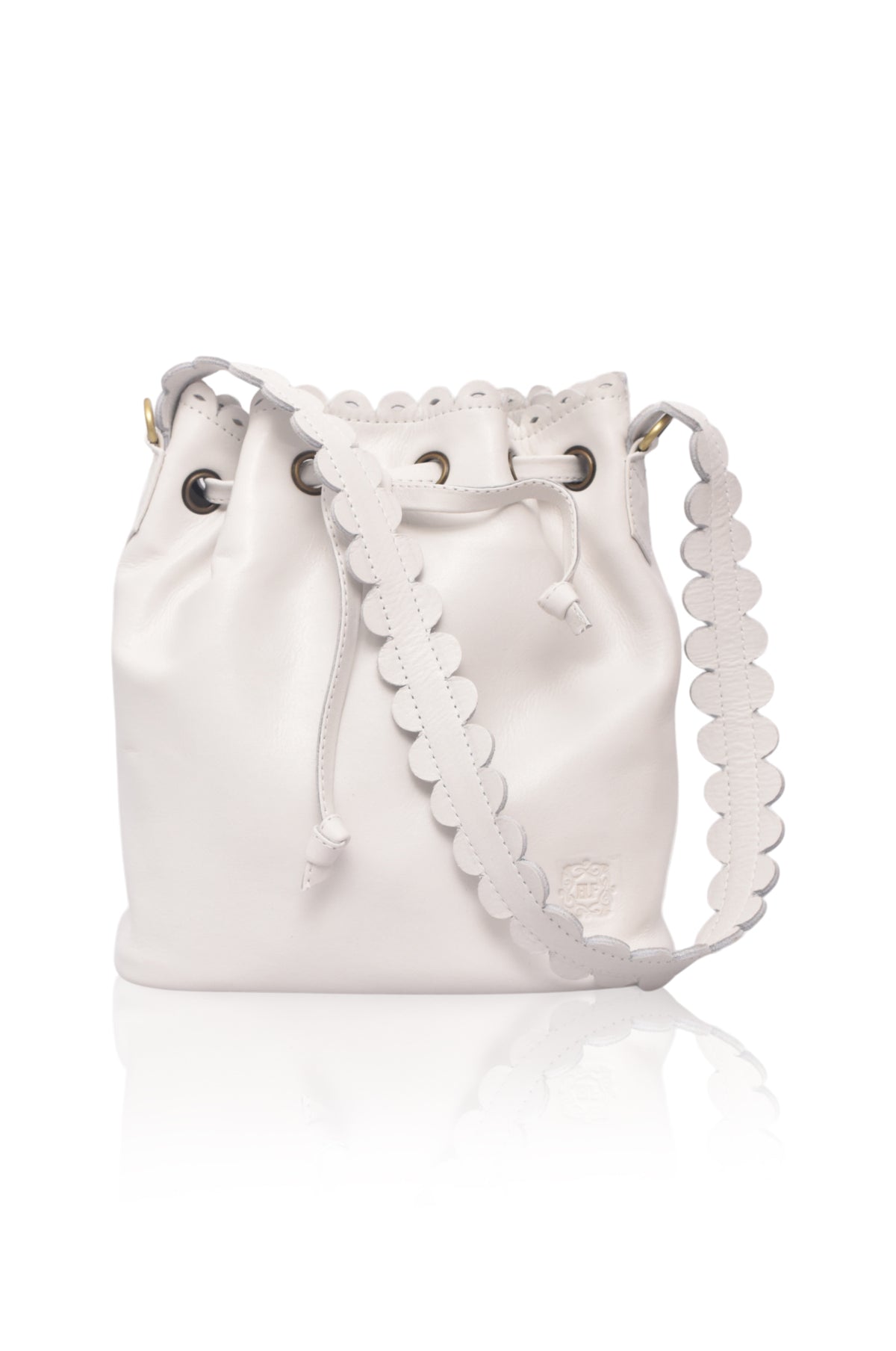 Luisa Scalloped Bucket Bag