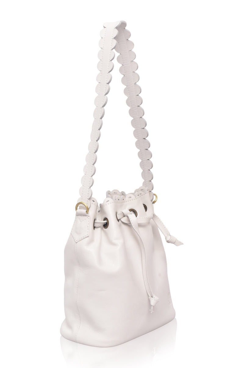 Luisa Scalloped Bucket Bag