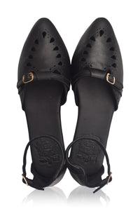 Lycette Pointed Toe Leather Flats