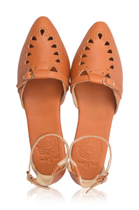 Lycette Pointed Toe Leather Flats