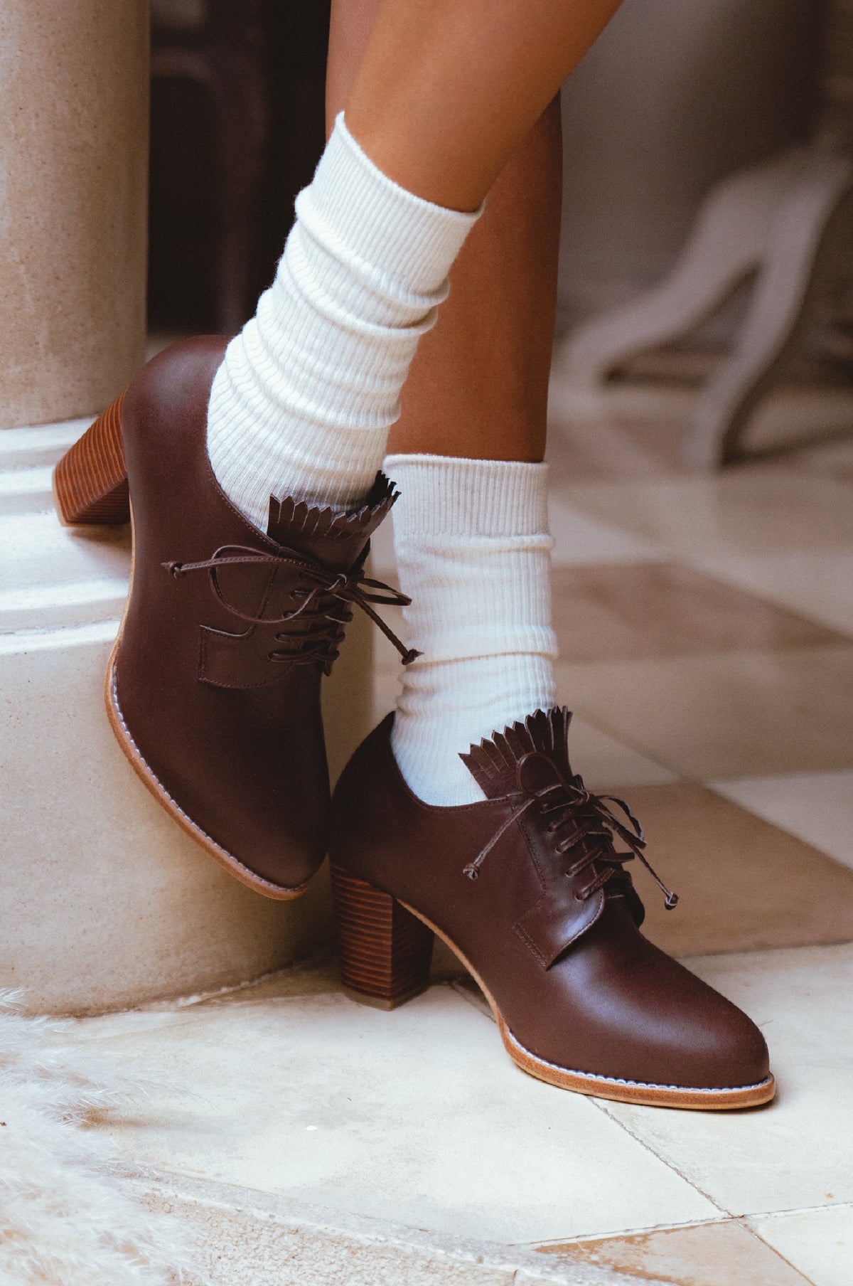 Lyon Lace-up Leather Oxfords