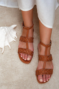 Misha Leather Sandals