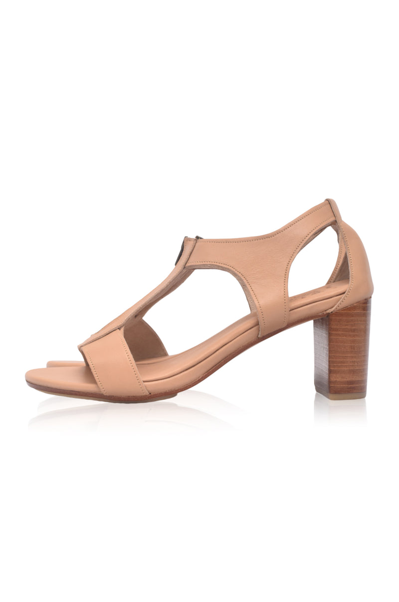Makoa Block Heel 7 cm Leather Sandals (Sz. 10.5)