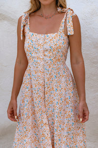 Mia Vita Button Down Dress With Ties