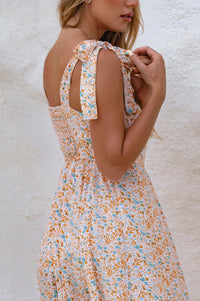 Mia Vita Button Down Dress With Ties