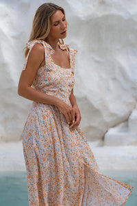 Mia Vita Button Down Dress With Ties
