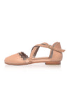 Montana Criss Cross Leather Flats