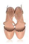 Montana Criss Cross Leather Flats