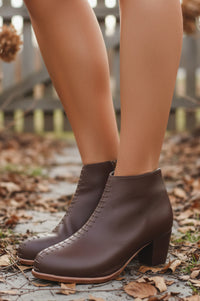 Monte Carlo Leather Booties Heel 5 cm (Sz. 11)