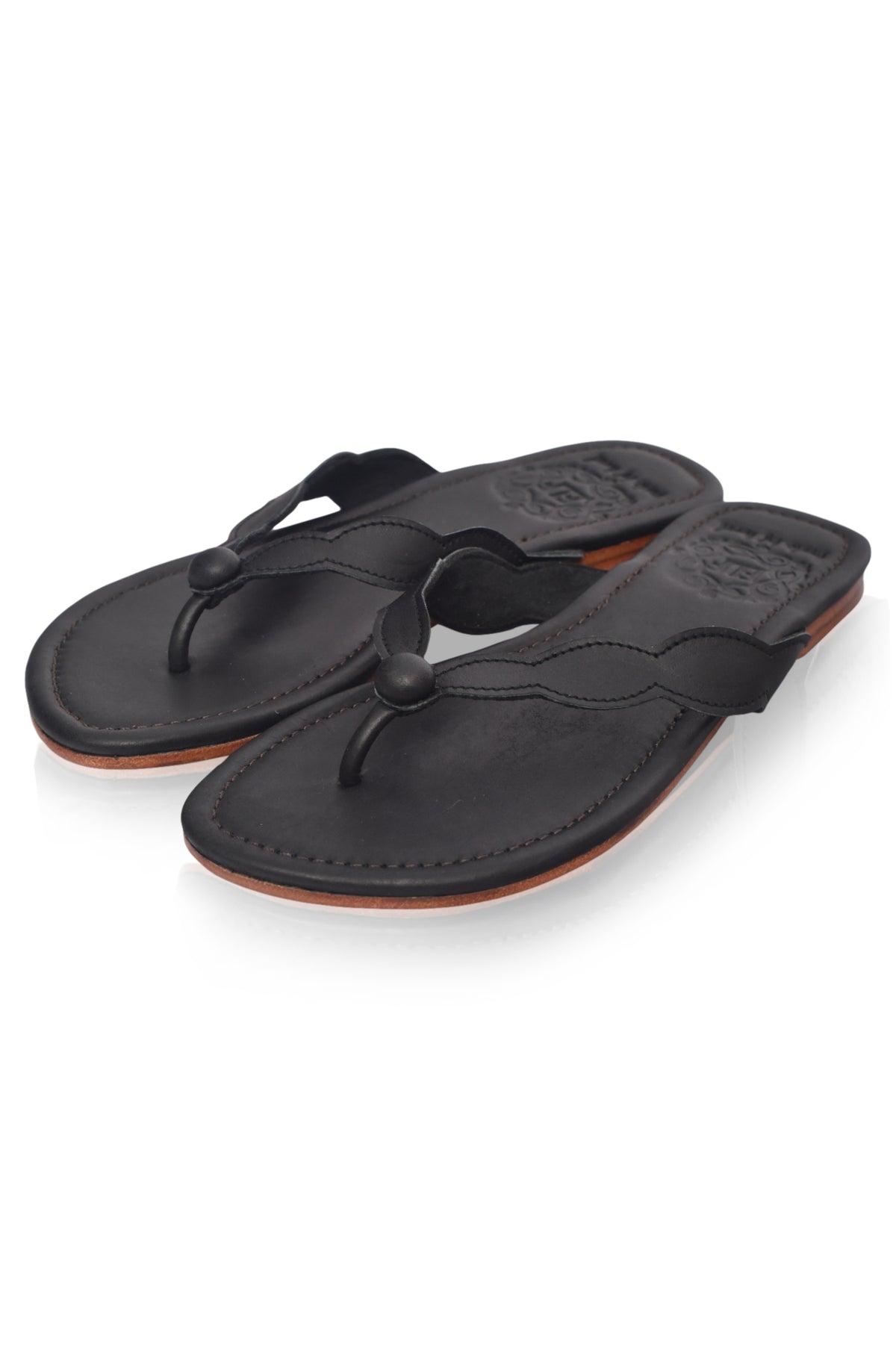 Nuvola Thong Leather Slides