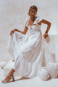 Nymph Bohemian Linen Maxi Dress