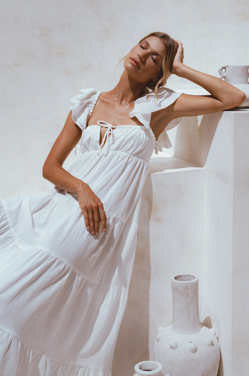 Nymph Bohemian Linen Maxi Dress