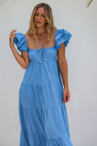 Nymph Bohemian Linen Maxi Dress