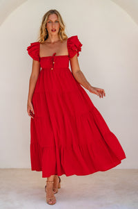 Nymph Bohemian Linen Maxi Dress