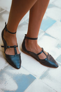 On The Go Leather Ballet Flats (Sz. 6.5 & 9.5)