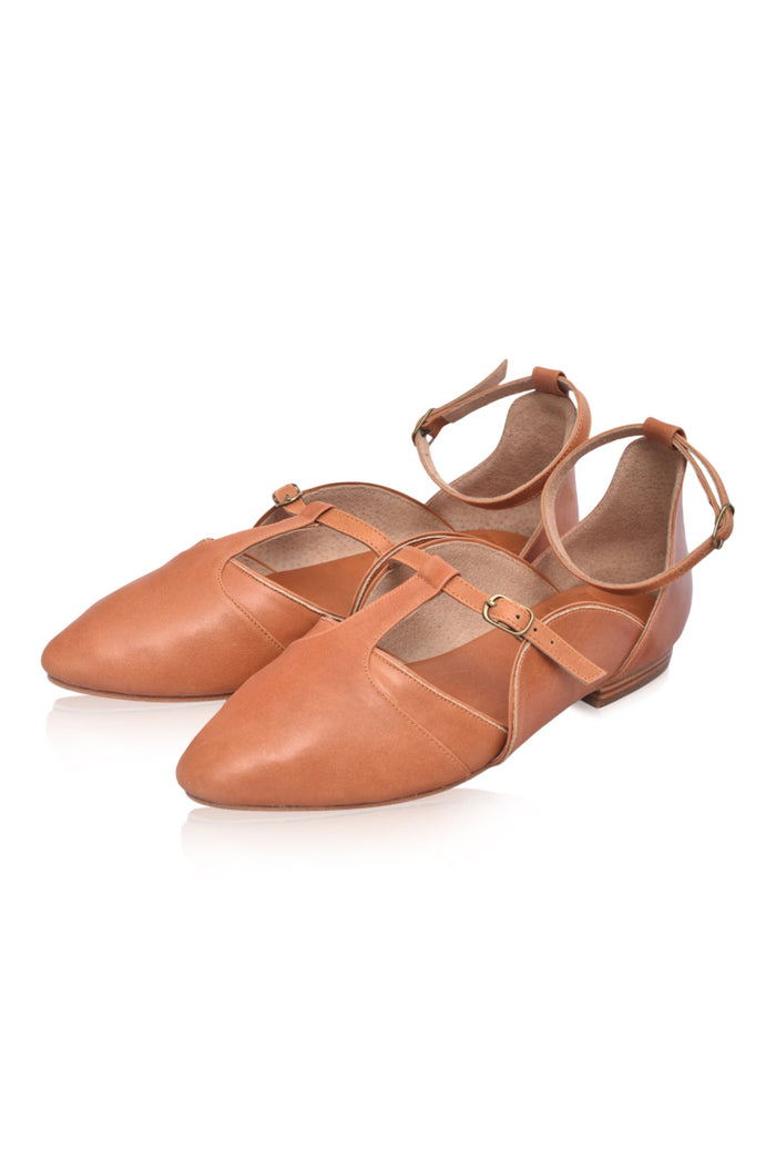 On The Go Leather Ballet Flats (Sz. 6.5, 8.5, 10.5 & 11)