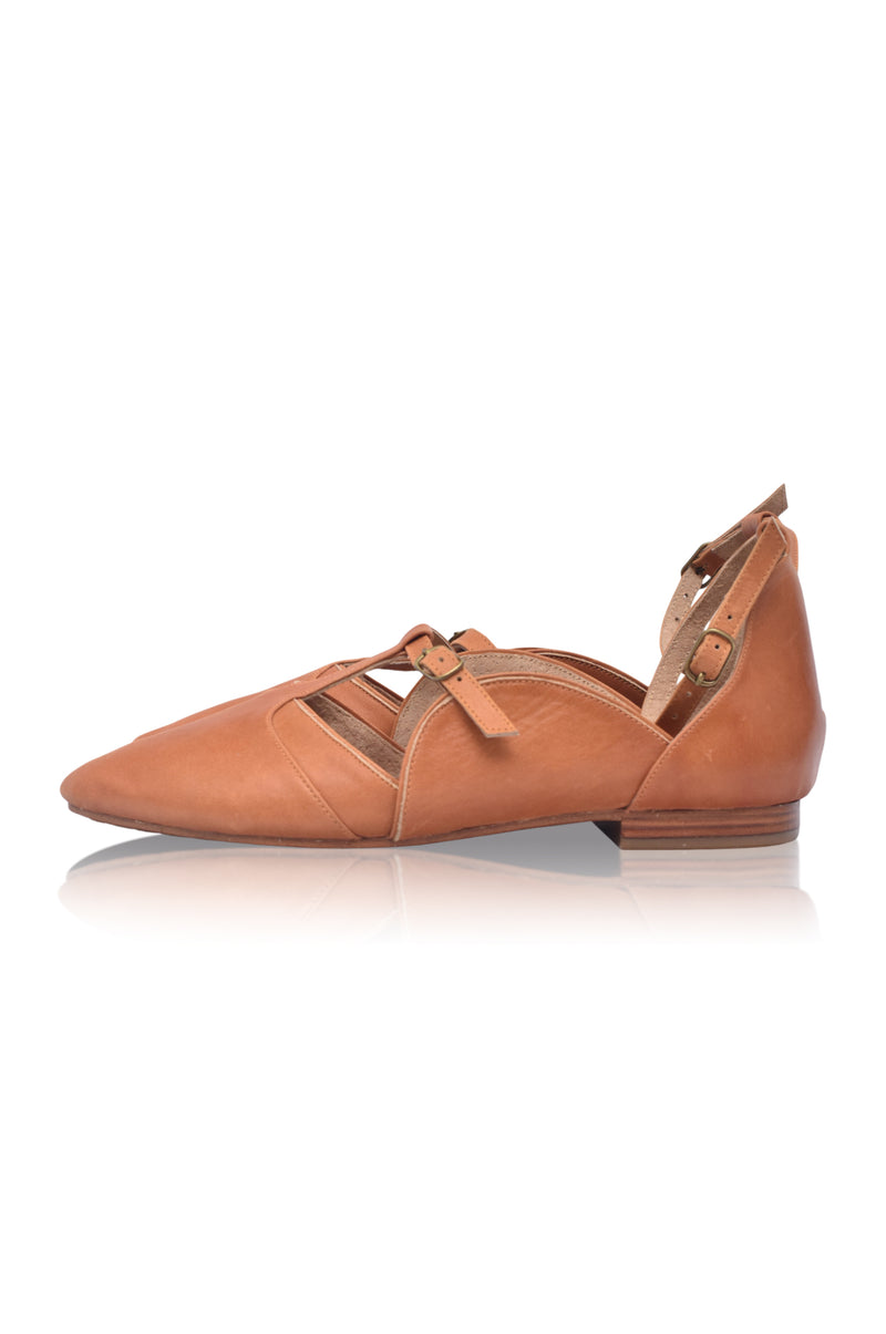 On The Go Leather Ballet Flats (Sz. 6.5, 8.5, 10.5 & 11)