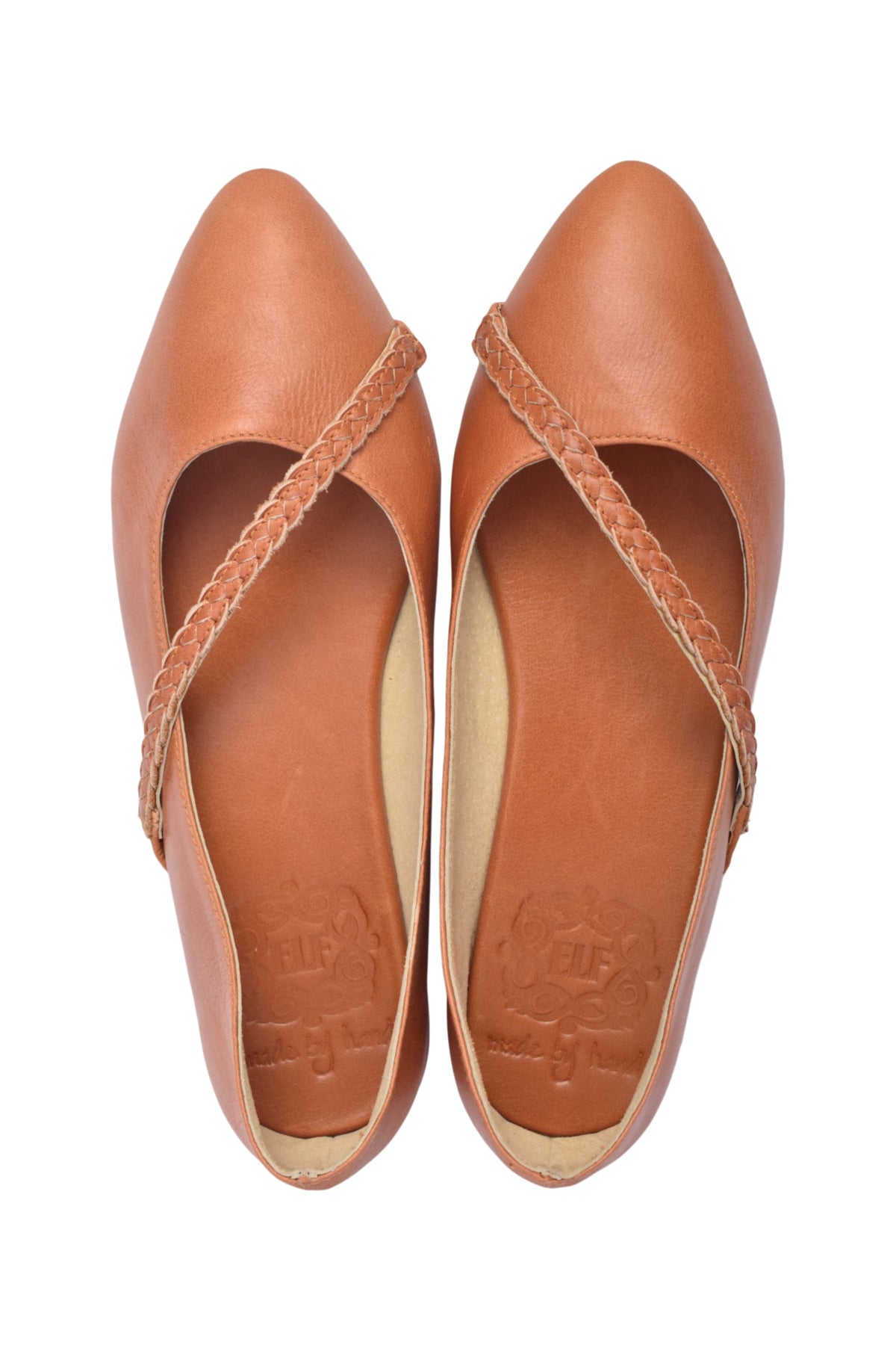 Orenda Elegant Leather Ballet Flats