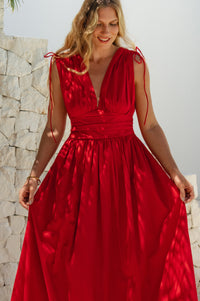 Rafina Goddess Cotton Maxi Dress