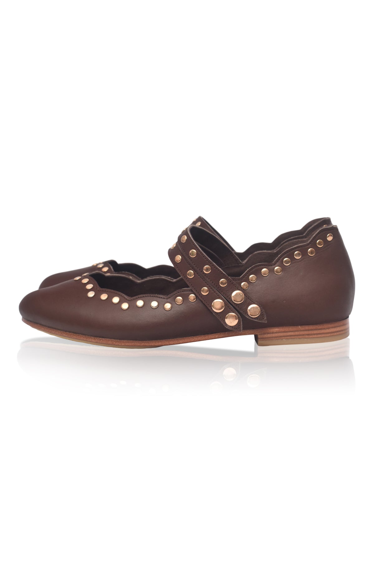Remy Studded Leather Ballet Flats