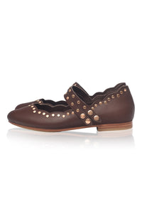 Remy Studded Leather Ballet Flats