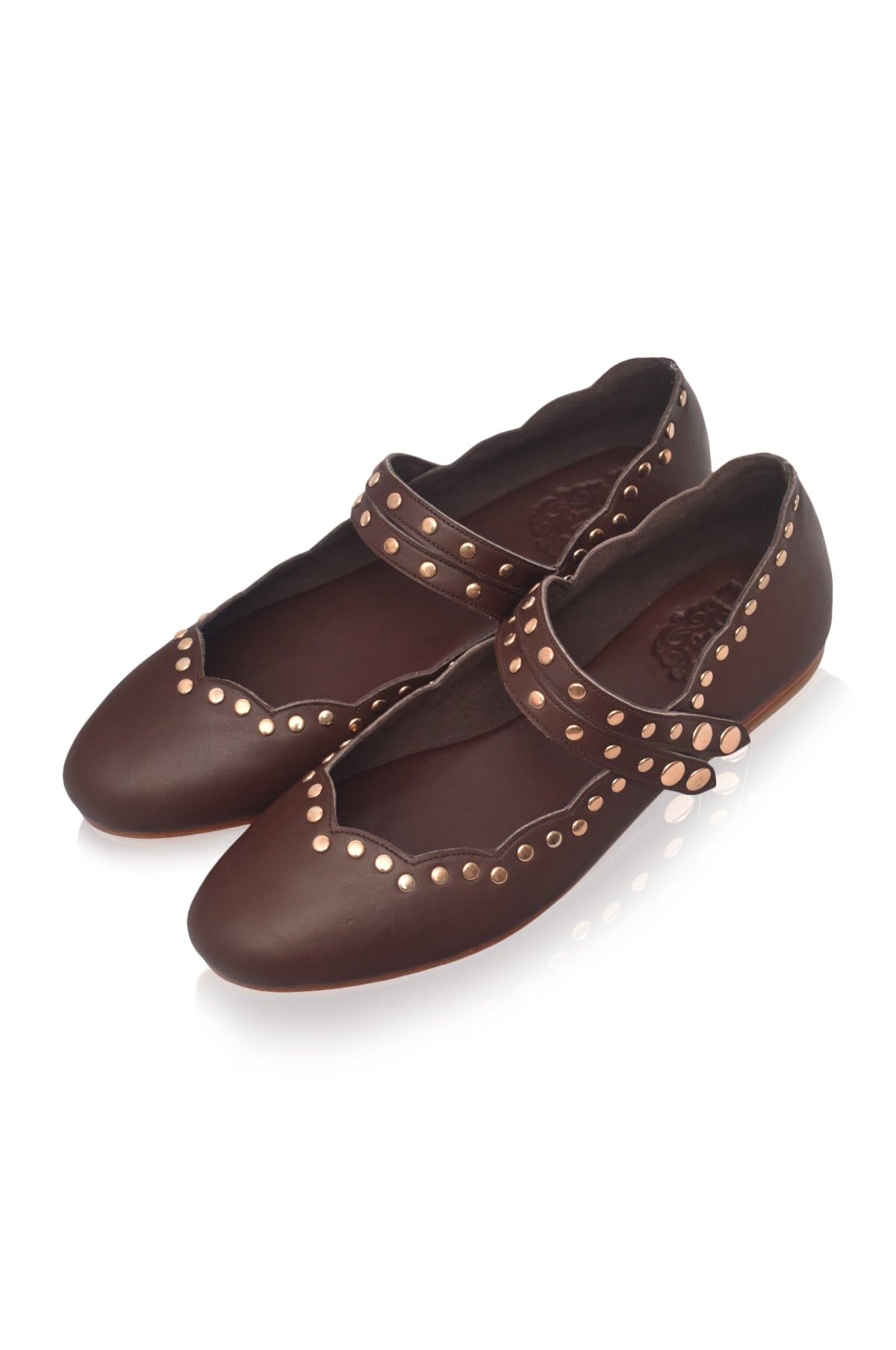 Remy Studded Leather Ballet Flats