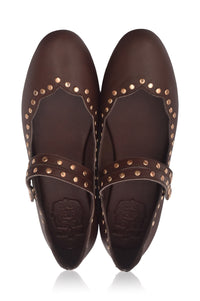 Remy Studded Leather Ballet Flats