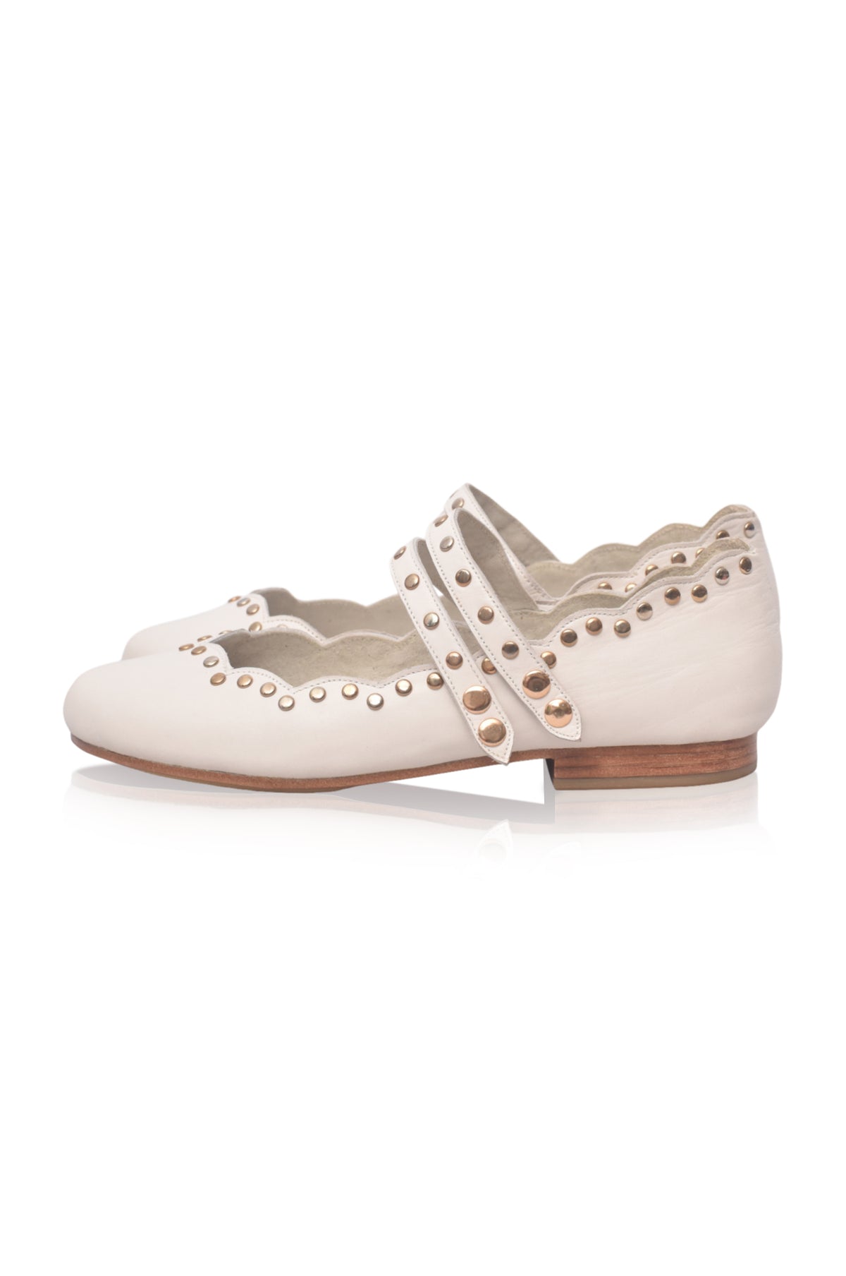 Remy Studded Leather Ballet Flats