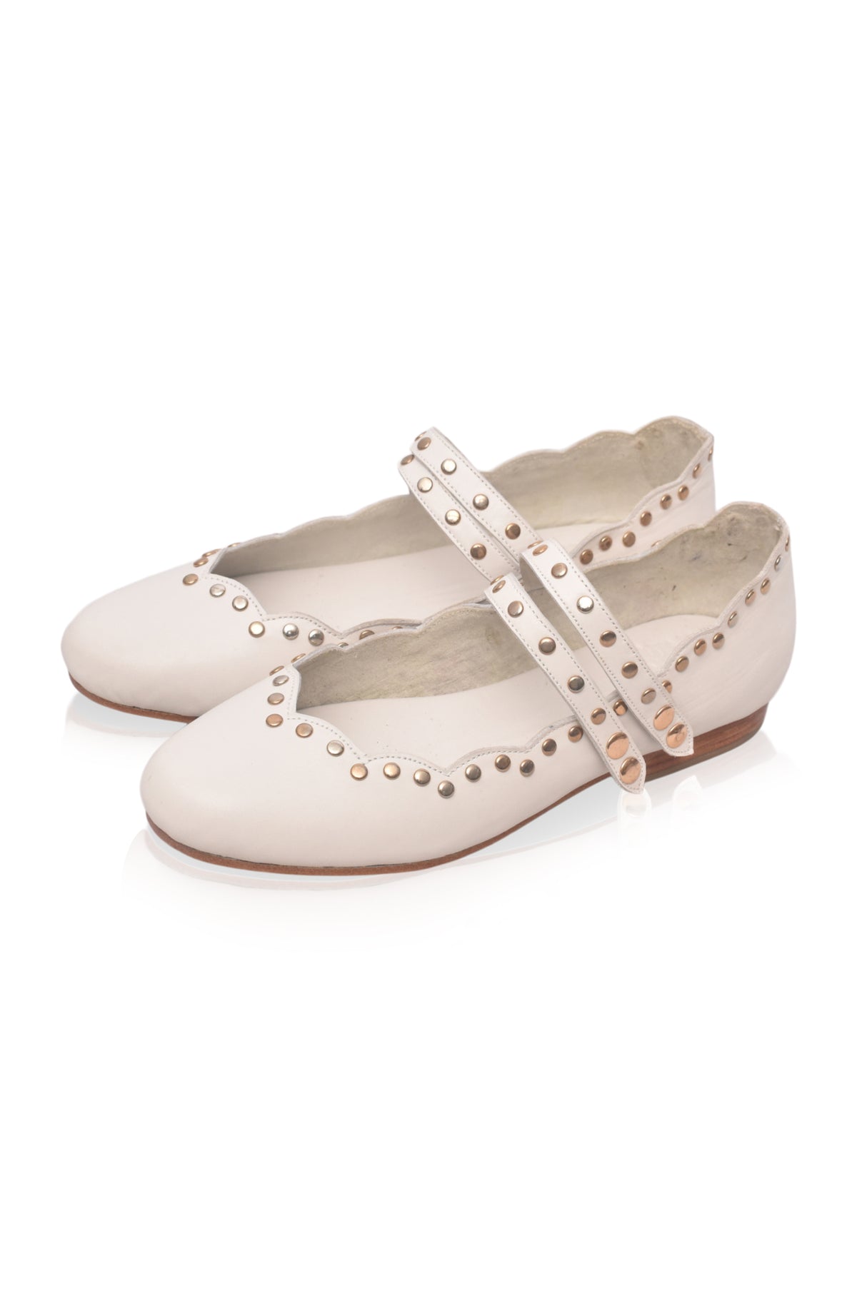 Remy Studded Leather Ballet Flats