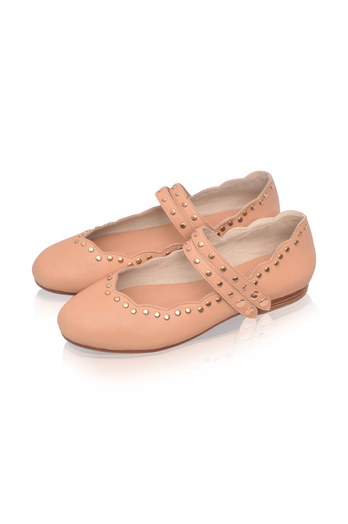 Remy Studded Leather Ballet Flats