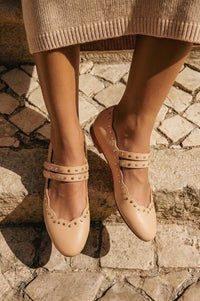 Remy Studded Leather Ballet Flats