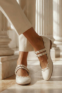 Remy Studded Leather Ballet Flats