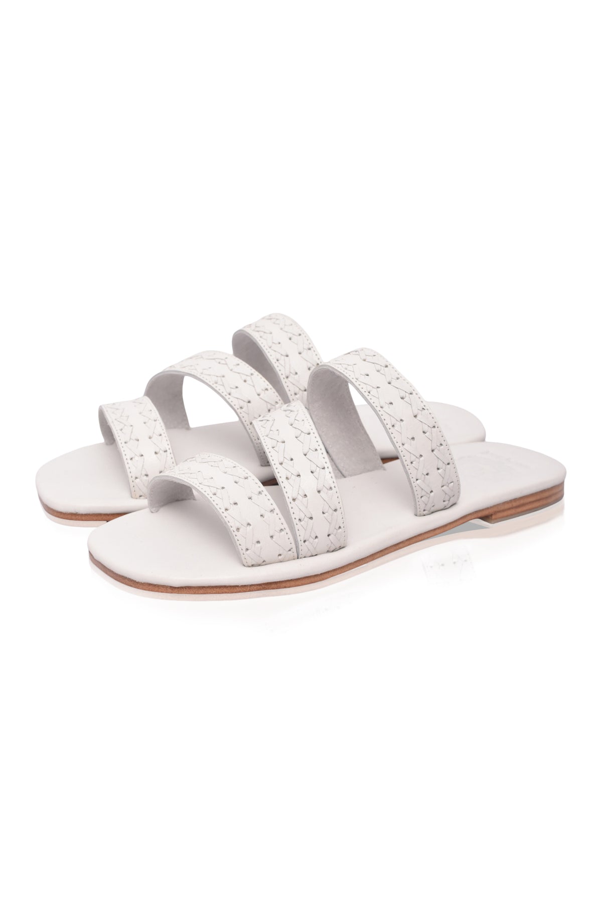 Sail Slide Leather Sandals (Sz. 9)