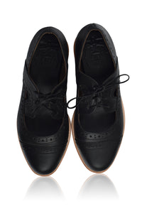 Scandinavia Leather Oxfords (Sz. 4 & 5)