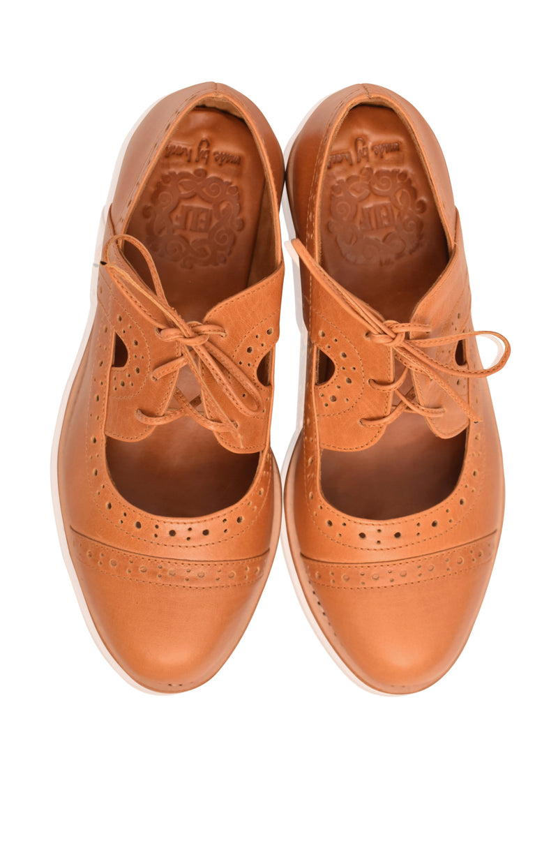 Scandinavia Leather Oxfords (Sz. 5)